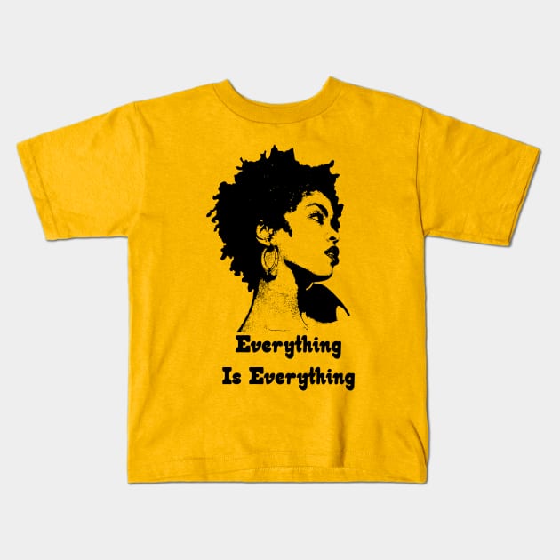 Lauryn Hill Everything Is Everything Kids T-Shirt by LMW Art